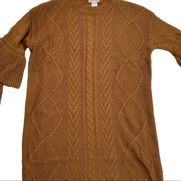 Main Strip Women’s Layered Sleeve Sweater Dress Size Small - Picture 4 of 17